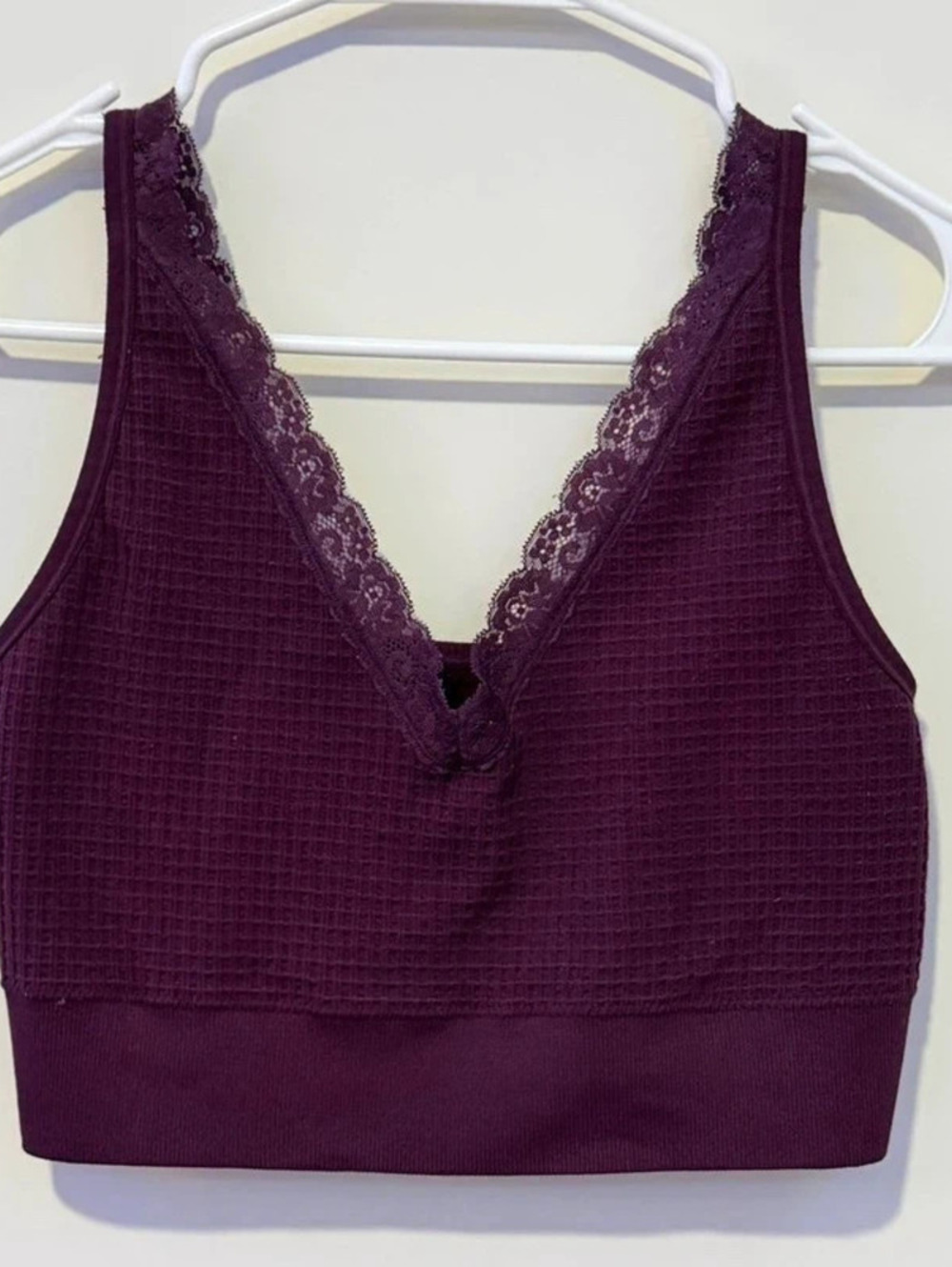 Maurice’s lace trim purple bralette